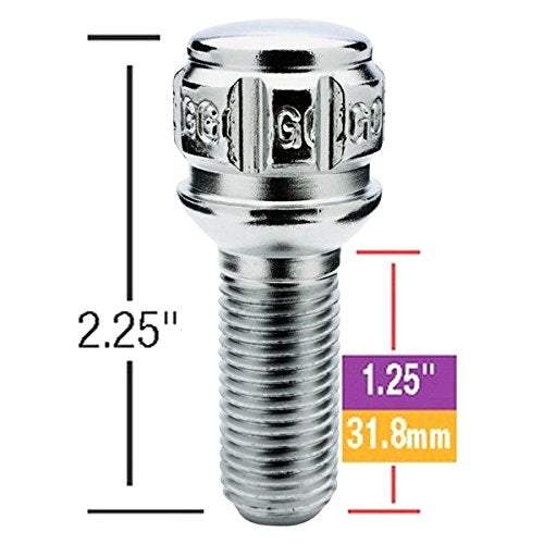 48020N-20 Gorilla Automotive Ball Lock Sys R13 14-1.50 Chr 32Mm