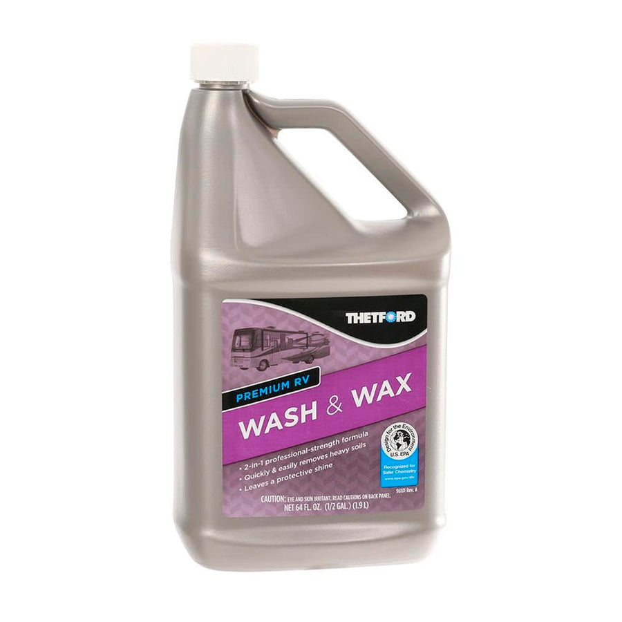 Thetford RV Wash and Wax Premium, Detergent and Wax for RVs / Boats / Trucks / Cars - 64 oz - Thetford 96014