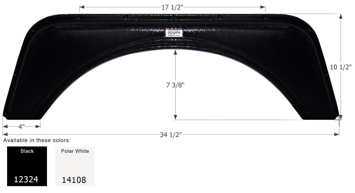 Fender Skirt ICON, Single, Skyline, FS2324, Polar White