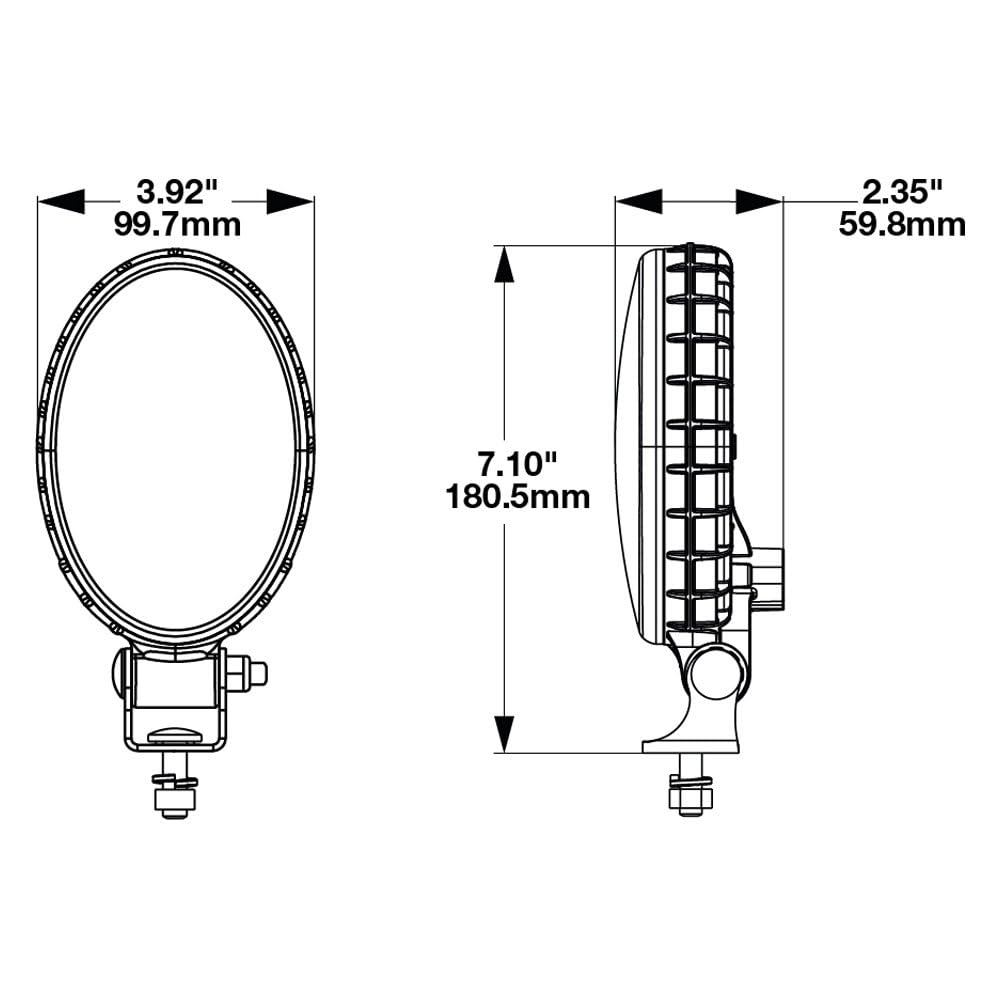Amber-Clear Jw Speaker 1707201 775s-12/48v Work Lamp