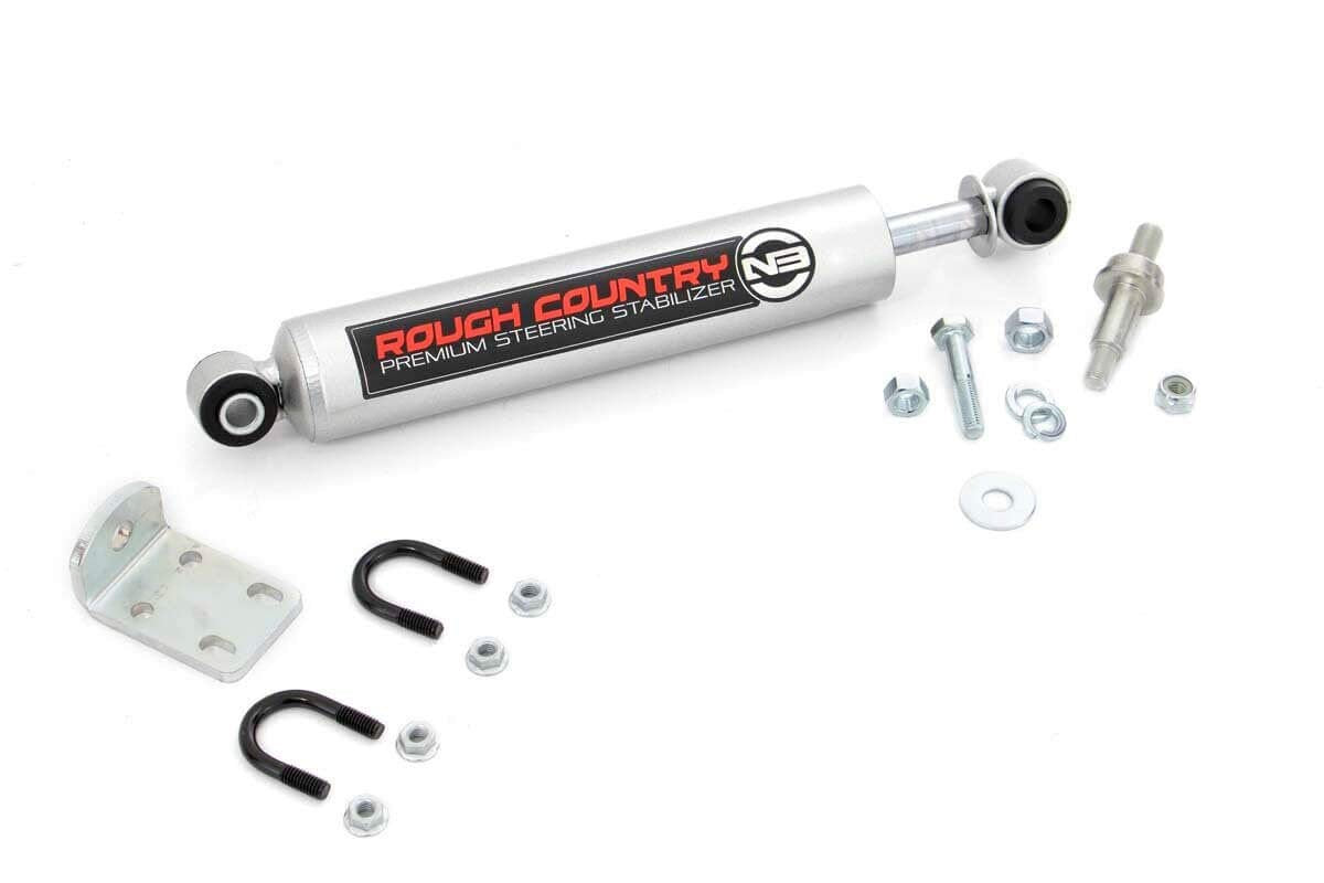 Rough Country N3 Steering Premium Stabilizer for 1982-2004 Chevy S10-8732430