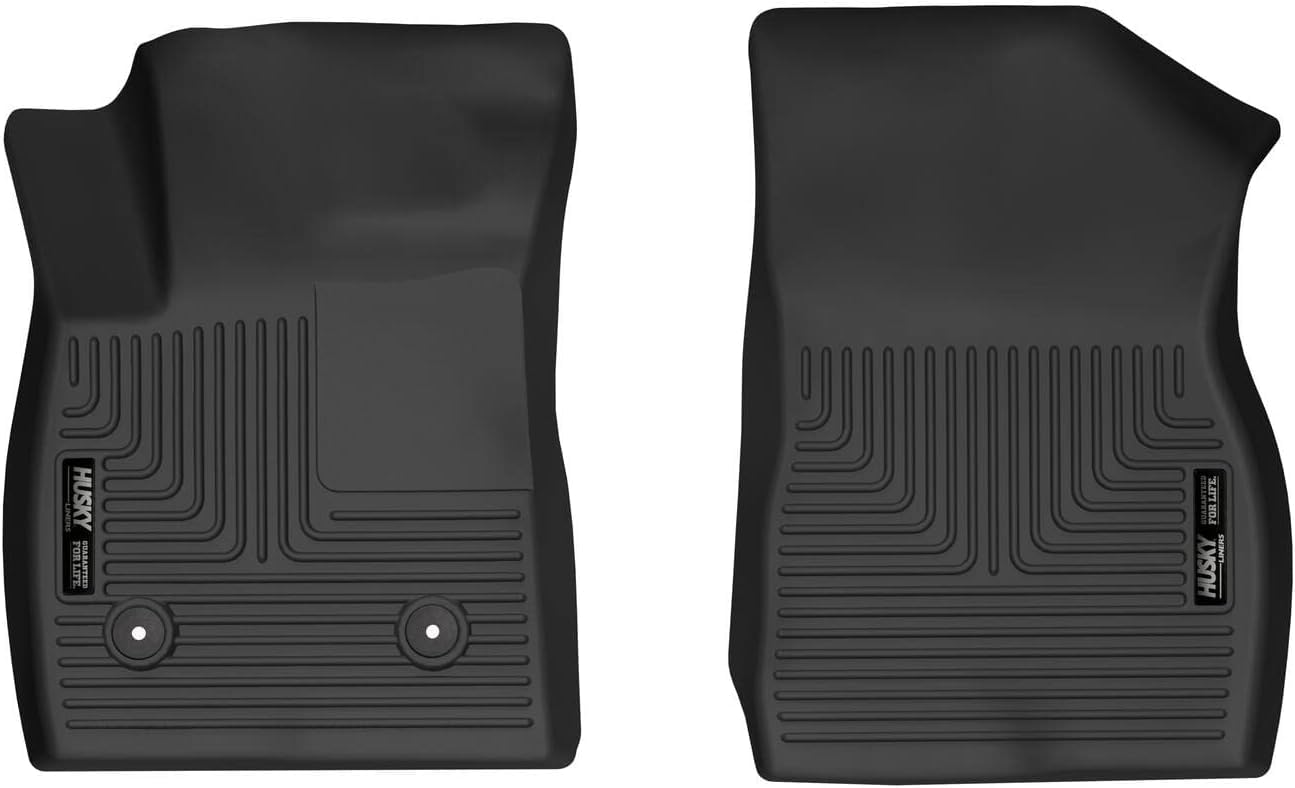Husky Liners X-act Contour Floor Mats | 2020-2025 Buick Encore GX Fits, 2024-2026 Buick Envista & 2021-2025 Chevrolet Trailblazer | Front Row, 2-pc Black - 55601