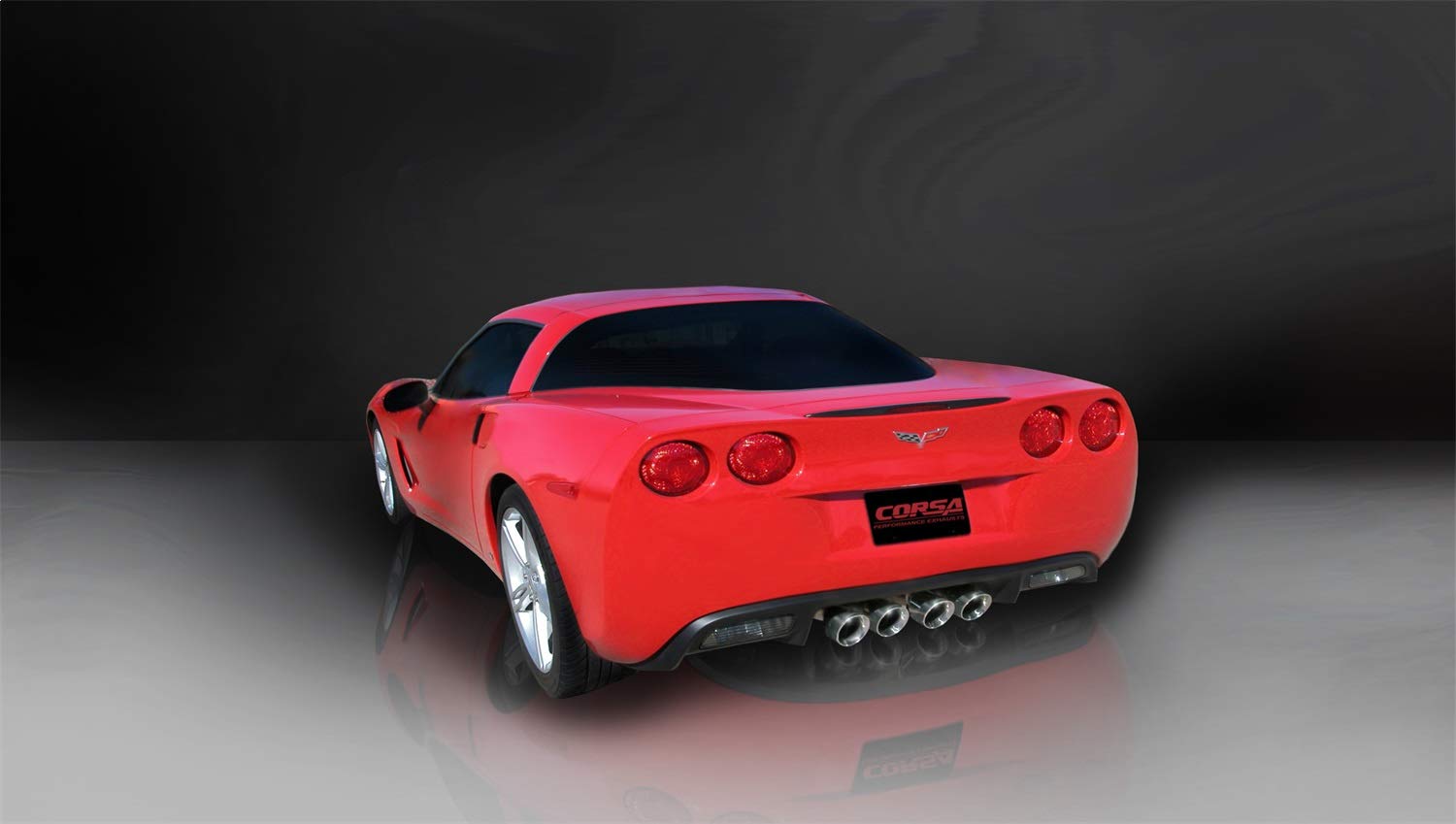 Xtreme Cat-Back Exhaust System Corsa Performance 14960CB4 Dual Rear Exit 2.5 in. Dia. Incl. RH-LH Muffler Assy/X-Pipe/RH-LH Over Axle Pipes/Hardware/Quad 4 in. Polished Pro-Series Tips