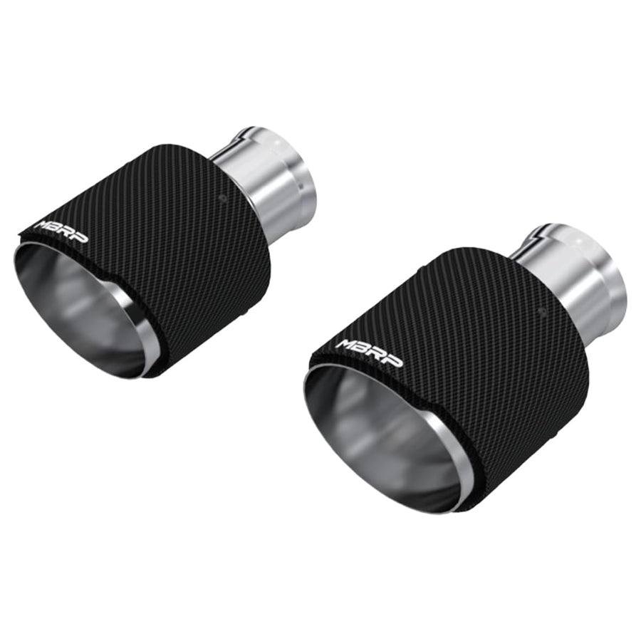 15-23 Dodge Charger MBRP 5.7L/6.2L/6.4L T304 3in ID / 5in OD Out / 8in Length Angle Cut Carbon Tip