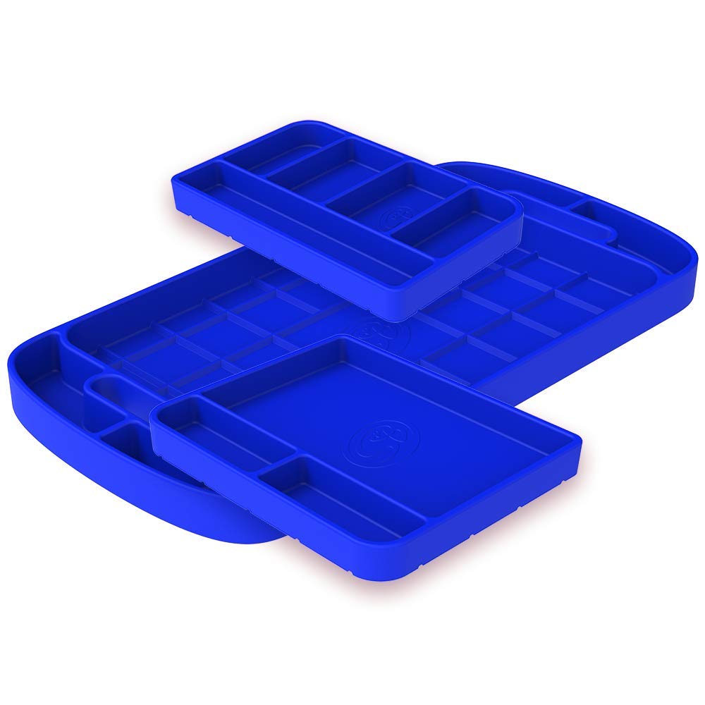 S&B Tool Tray Silicone (3 Peice Set - Color Blue) 80-1002