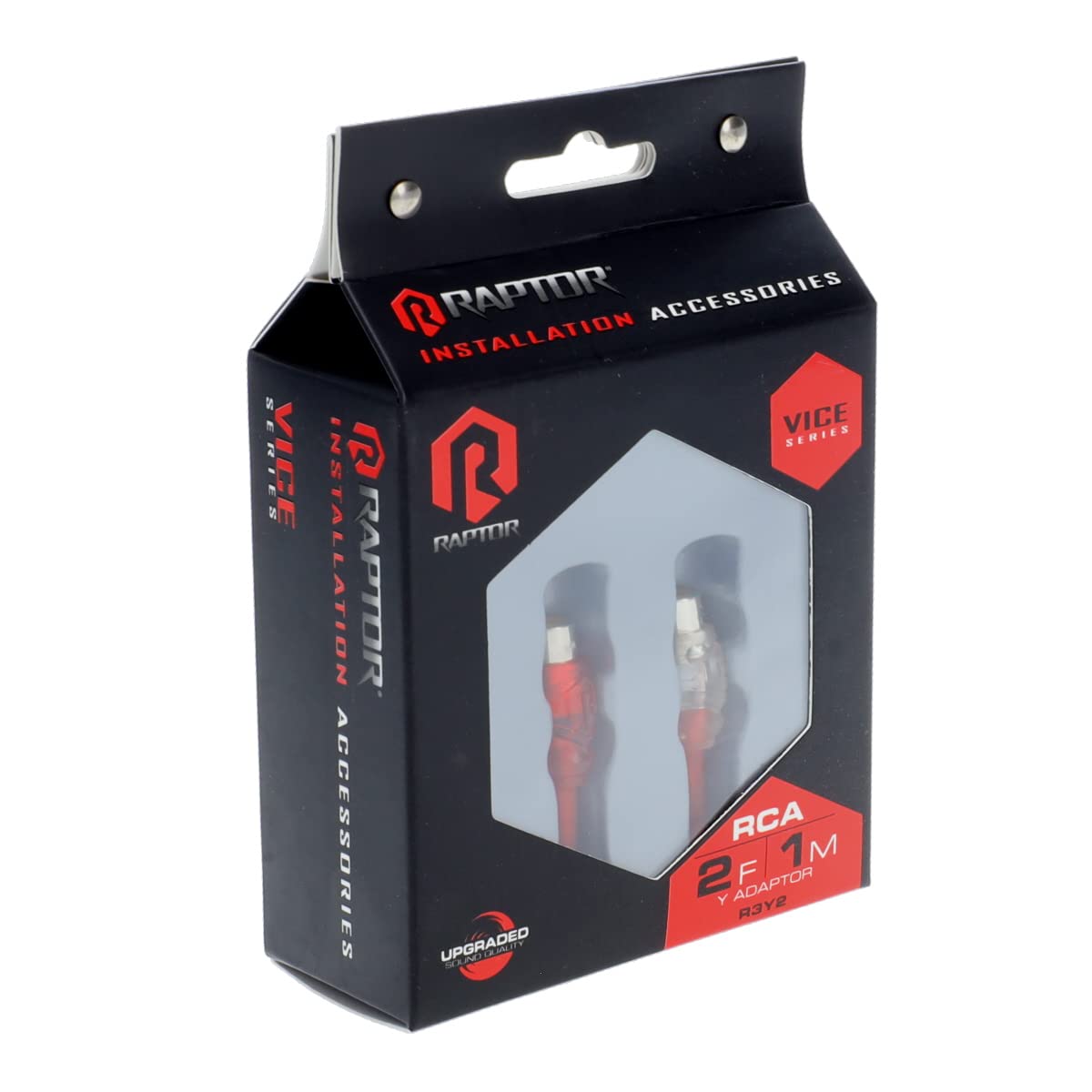 Raptor (2) R3Y2 Female/(1) Male Coax RCA Y-Adapter