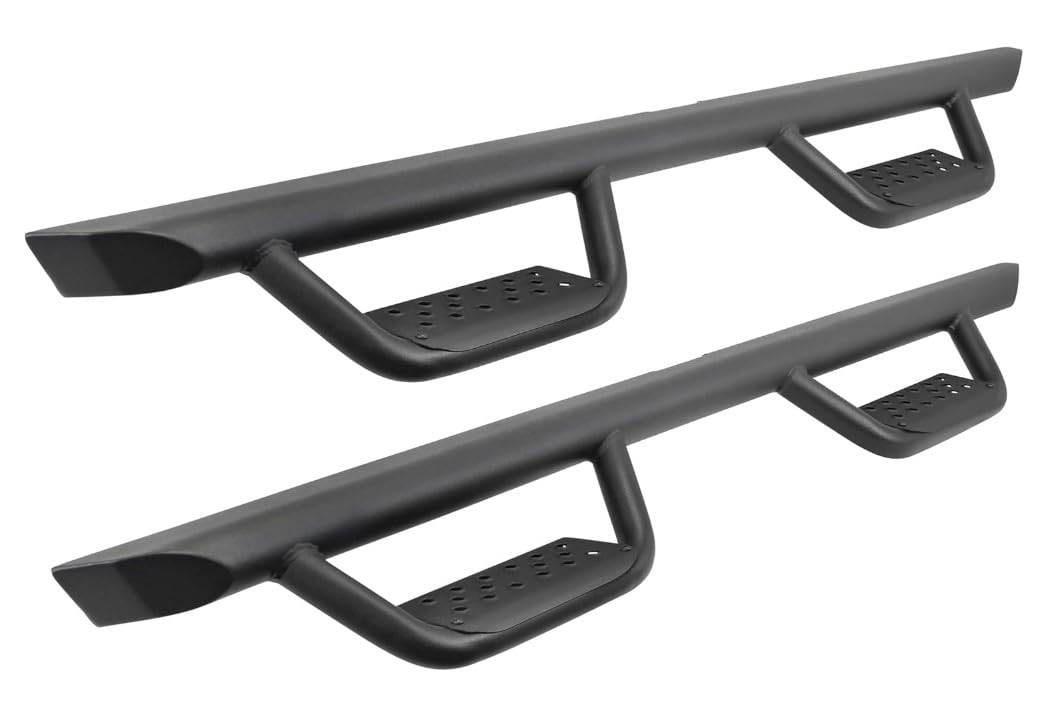 Dominator Xtreme D2 Sidestep & Brackets Go Rhino | Mild Steel, Textured Black | D224346T | Fits 2005-2025 Nissan Frontier, Crew Cab