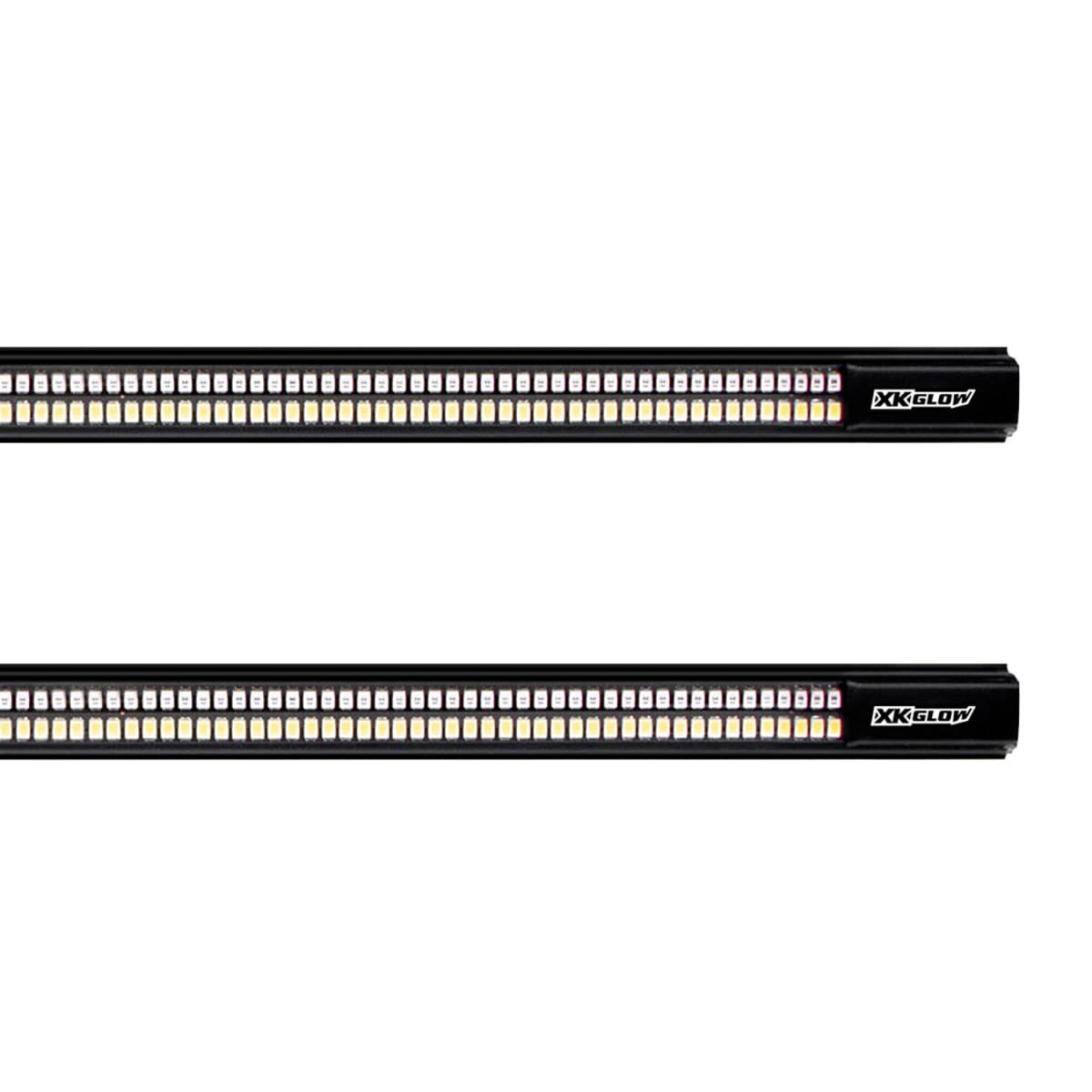 Jeep & Truck XK Glow Running Board Light w/ Turn Signal 2x60in White + Amber
