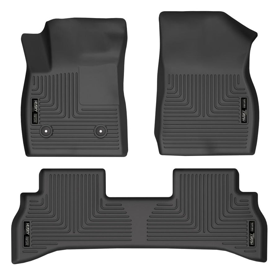 Weatherbeater Husky Liners Floor Mats | Fits 2021-2025 Buick Encore GX (Front Wheel Drive Only) | Front & 2nd Row, 3-pc Black - 95171