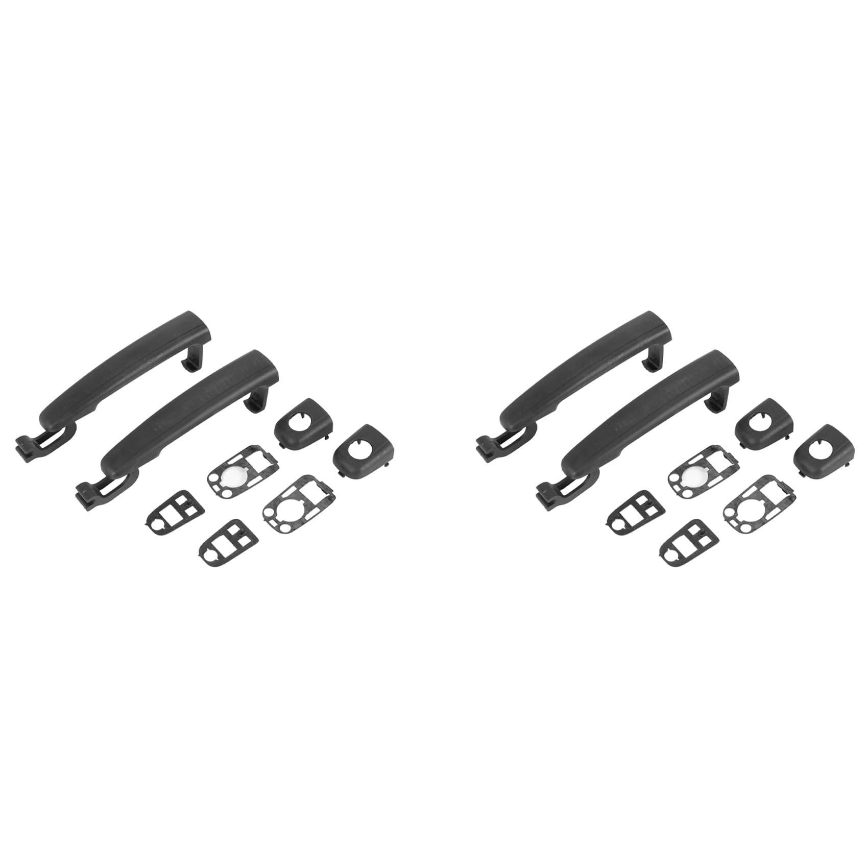 Bdfhjln 4 Pieces Front Door Handles for 307 2001 2002 2003 2004 2005 2006 2007 for C2 2003-2007 C3 2002-2009