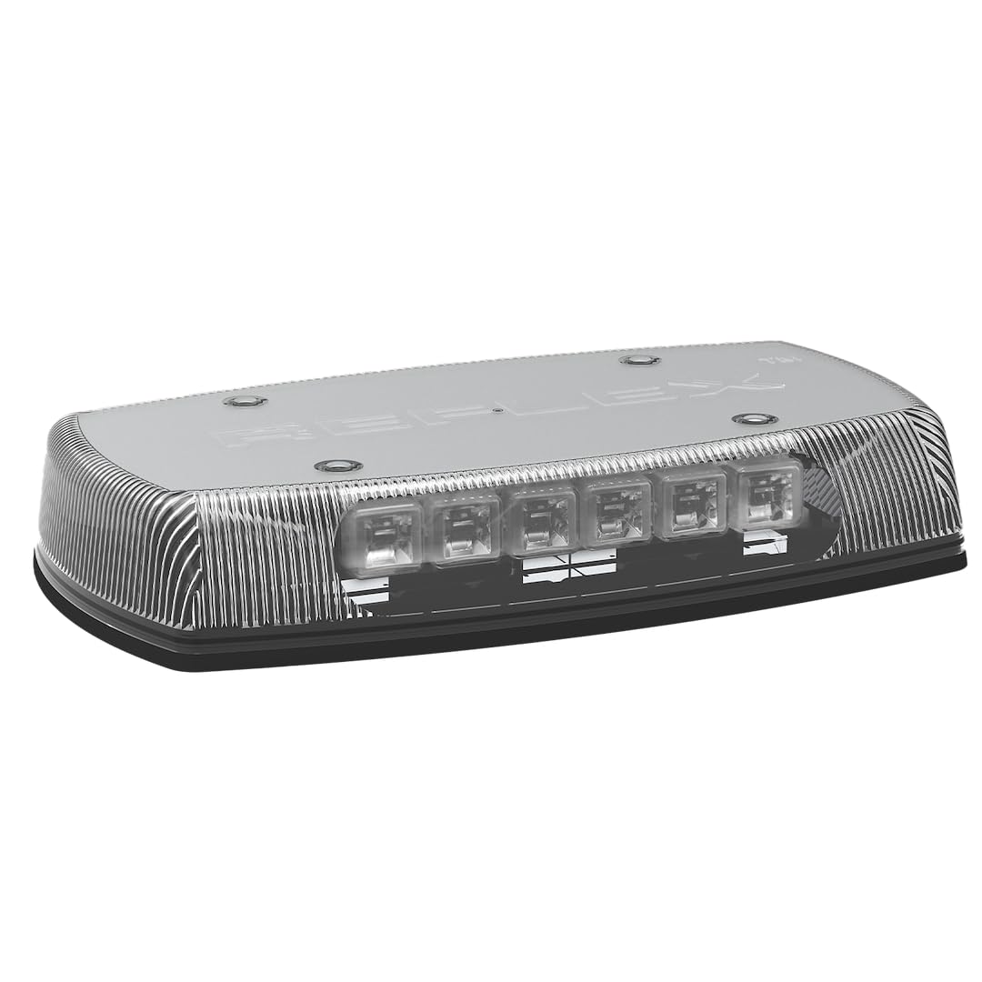 Ecco 5590crb Safety Group Led Minibar: Reflex, 15in, 12-24vdc, 18 Flash Patterns, Clear Dome, Red/Blue Ill