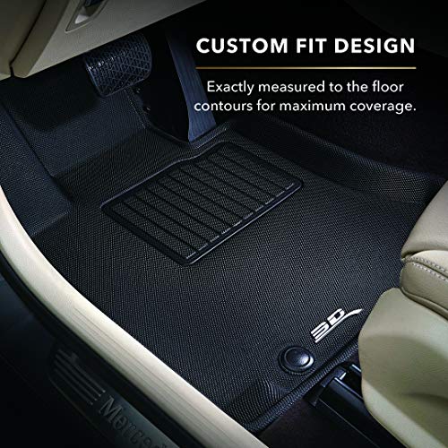 3D MAXpider Custom Fit Front Row All-Weather Floor Mat for Select Nissan Juke Models - Kagu Rubber (Tan)