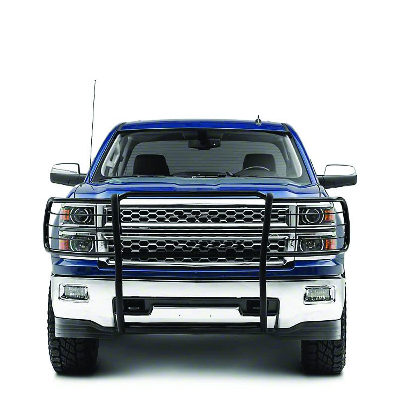 Bumper Guard Black Horse Grille brush Modular Black Compatible with 2014-2018 Chevrolet Silverado 1500-17GT27MA