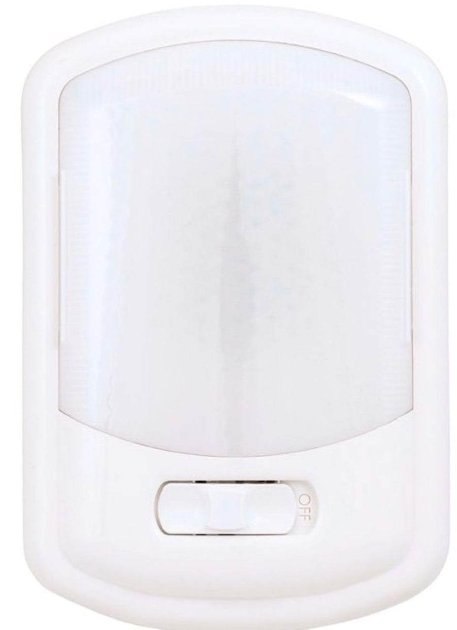 LED Ceiling Arcon Single Light 12V Euro-Style Soft White Dome Fixture with White Lens Easy On/Off Switch Compact Interior Lighting for RV Camper Trailer Arcon 20713N