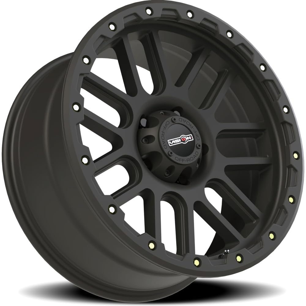 NEMESIS VISION OFF-ROAD Black Wheel with Matte (0 x 9. inches /5 x 139 mm, -12 mm Offset)