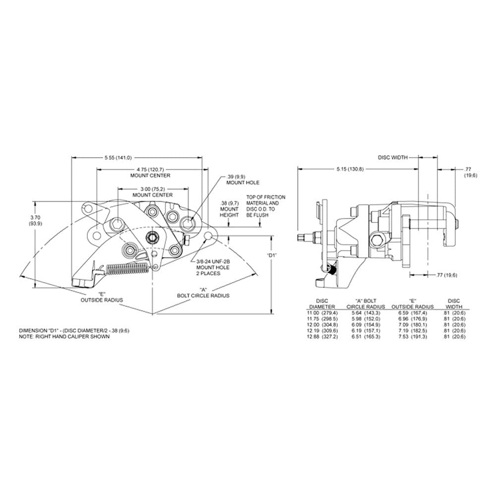 Red Caliper-MC4-R/H w/Logo