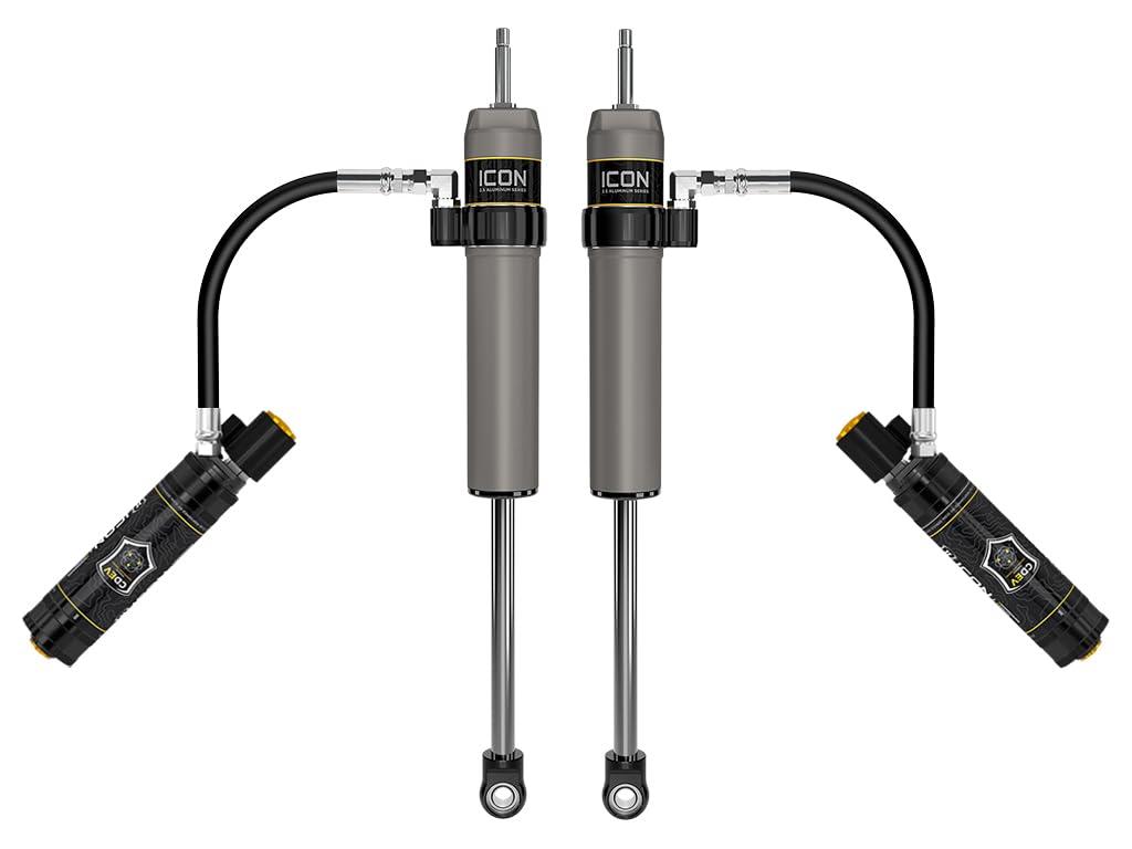2024-2025 Toyota Tacoma, ICON 57808EP, 0-1" Lift, Rear, V.S. 2.5 Aluminum Series Shock Absorbers, Remote Reservoir w/CDEV, Pair