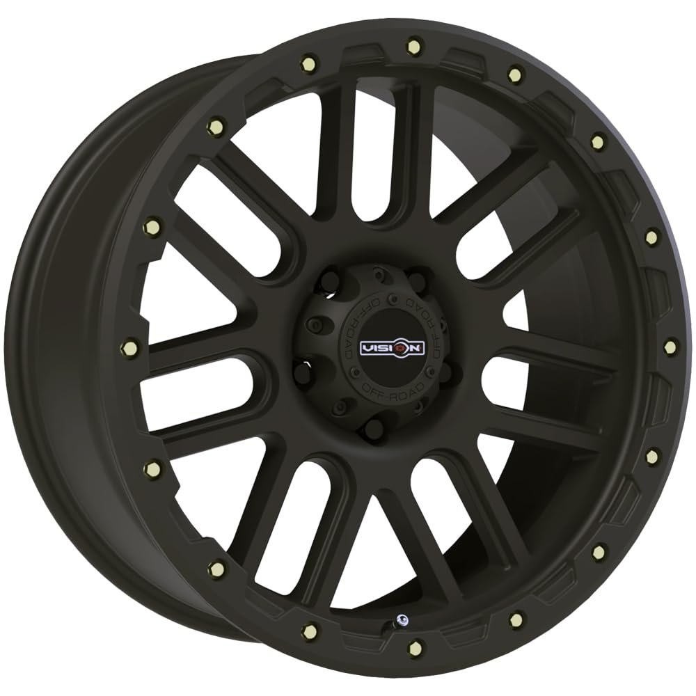 NEMESIS VISION OFF-ROAD Black Wheel with Matte (0 x 9. inches /5 x 139 mm, -12 mm Offset)
