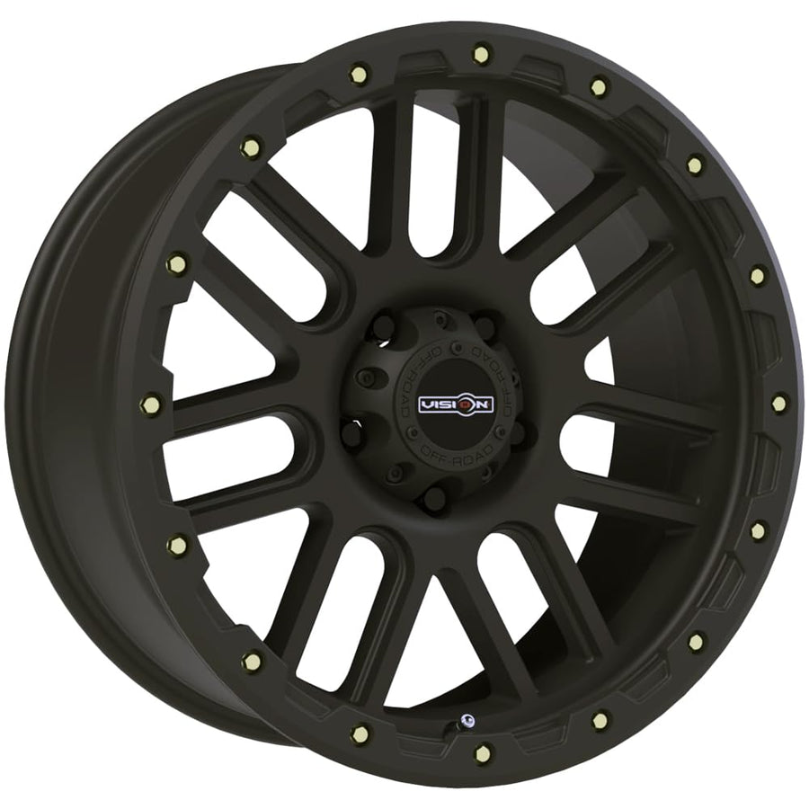 NEMESIS VISION OFF-ROAD Black Wheel with Matte (0 x 9. inches /5 x 139 mm, -12 mm Offset)
