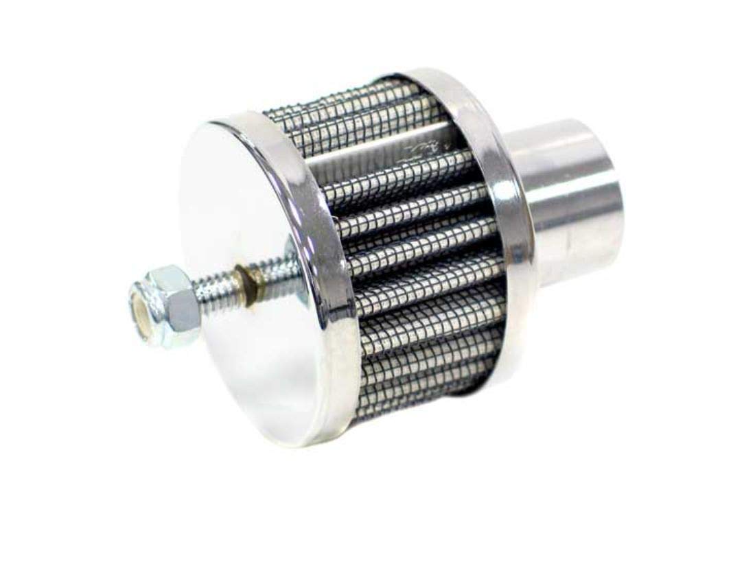 K&N Air Filter/Breather Vent: High Performance, Premium, Washable, Replacement Engine Filter: Filter Height: 1.5 in, Flange Length: 1 in, Shape: Breather, 62-1130