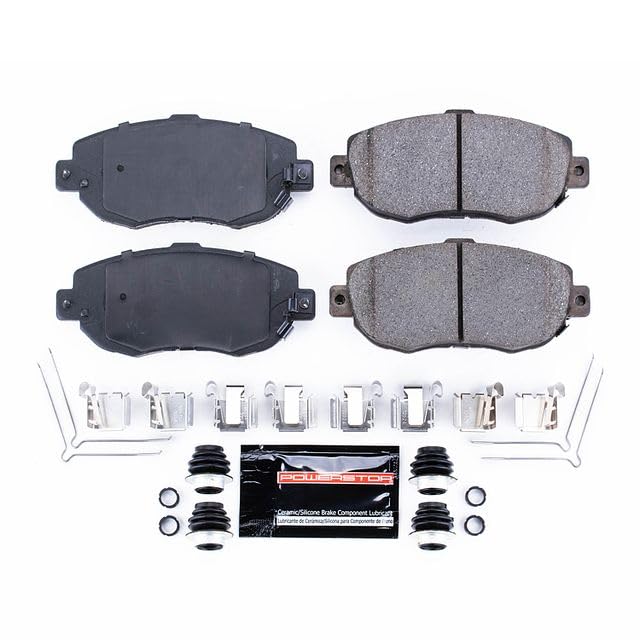Power Stop Z23-619 Z23 Evolution Sport Carbon Fiber Infused Ceramic Brake Pads with Hardware For Lexus GS300, Lexus GS400, Lexus GS430, Lexus IS300, Lexus SC430, Toyota Supra [Model Specific]