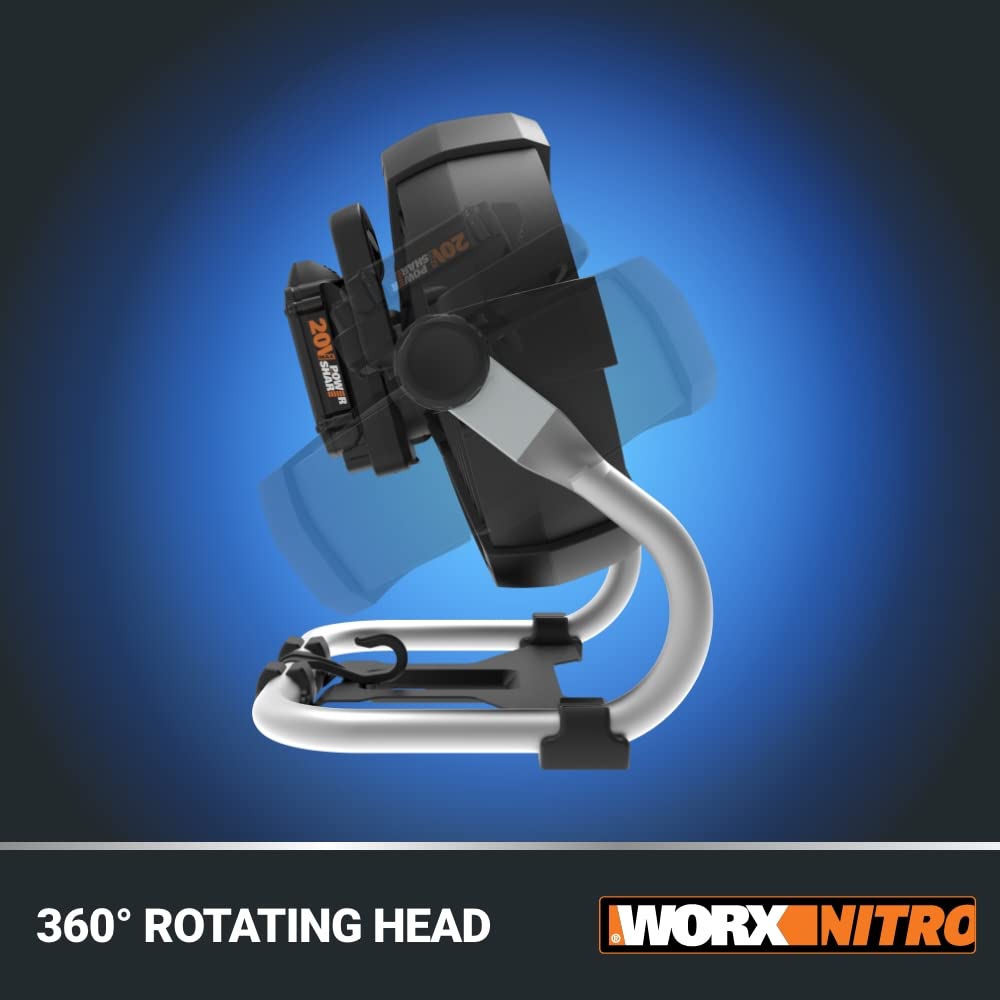 WORX 20V Nitro WX095L Power Share Cordless Work Fan with Ready Charge
