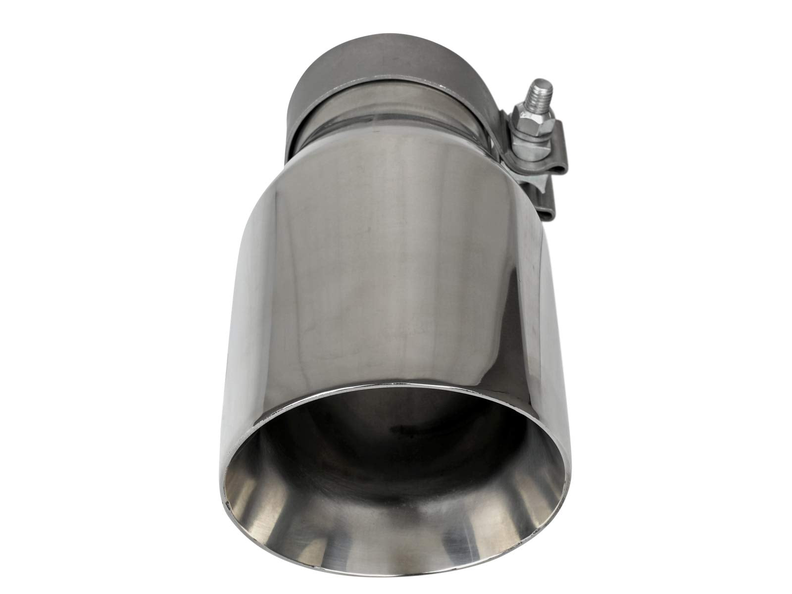 MACH Force-Xp aFe Power Universal Exhaust Tip, 3" Inlet x 4-1/2" Outlet x 9" Length, Polished