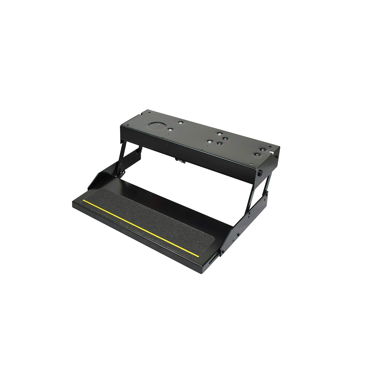 Kwikee Single 36 Series 12V Electric RV Step Assembly, 8.5" Rise, 300 lbs. Heavy-Gauge Steel, Obstruction Sensors, Hidden Light, Anti-Slip Steps, Travel Trailers, 5th Wheels, Campers - 903609025