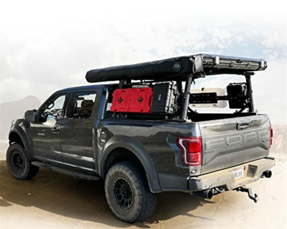 Freedom Rack Side Support Bars, Overland Vehicle Systems 22040104, Short Bed Application, 8' Beds
