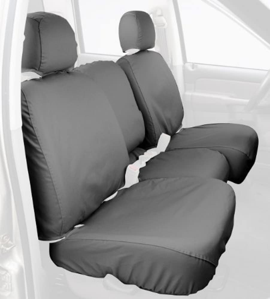 Covercraft Custom-Fit SS3261PCGY Front Bench SeatSaver Seat Covers - Polycotton Fabric, Grey