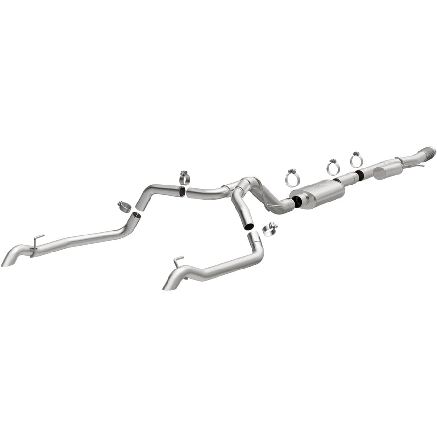 Performance MagnaFlow Exhaust System 19626: Cat-Back, Overland Series, Compatible with 2019-2025 Chevrolet Silverado 1500, Compatible with 2019-2025 GMC Sierra 1500, Dual Split Rear Exit