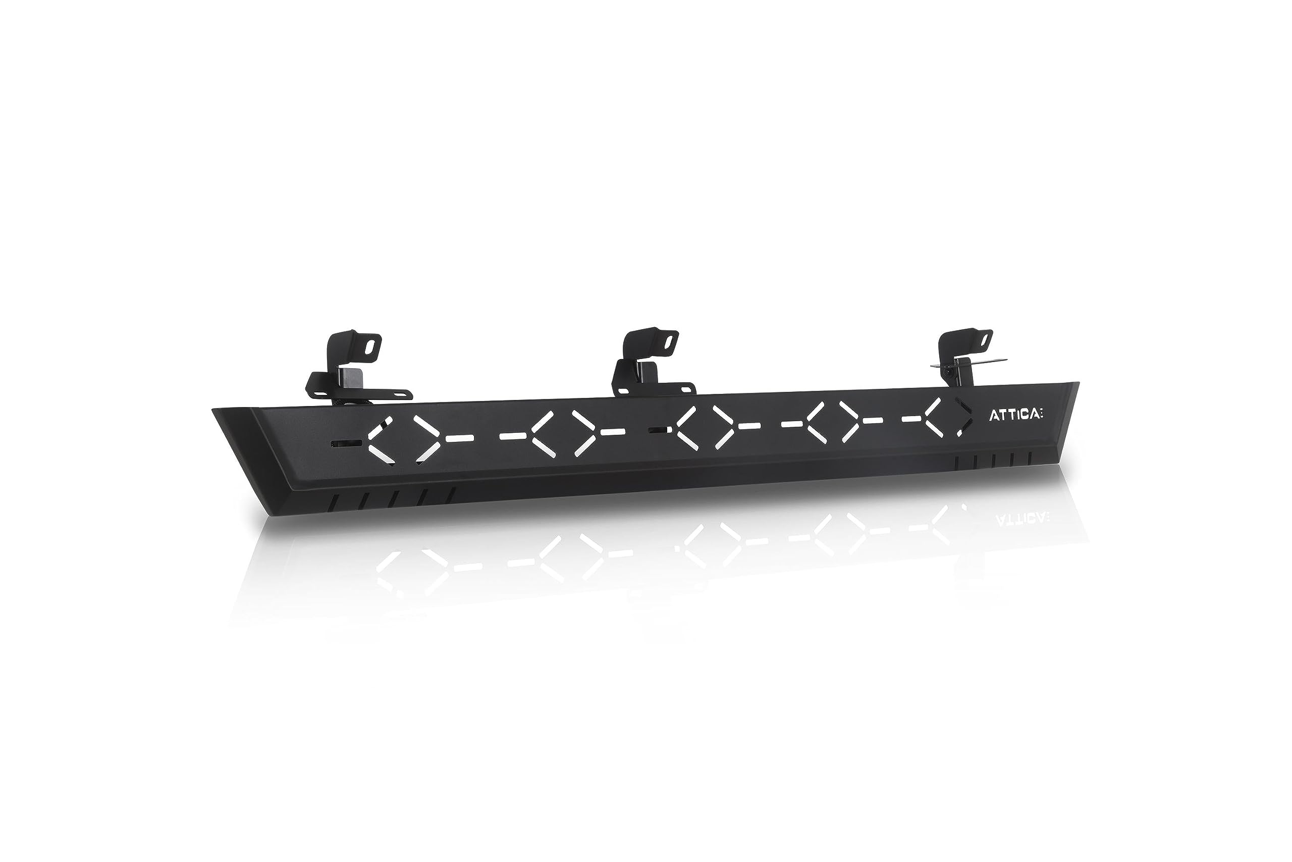 Attica4x4 Cobra Tek - Side Step w/Step Lights | Compatible with Ford Bronco (2021-2023) | Durable Steel Construction | Adventure-Ready Design | Textured Black Powder Coat.
