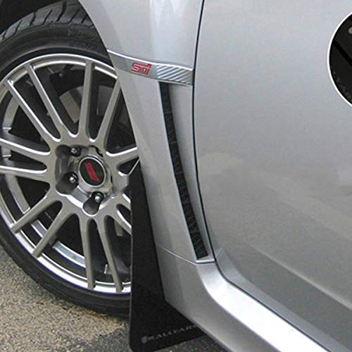 Rally Armor Black, Silver MF19-UR-BLK/SIL Mud Flap with Logo (11+ STI/WRX Sedan Only UR), 1 Pack