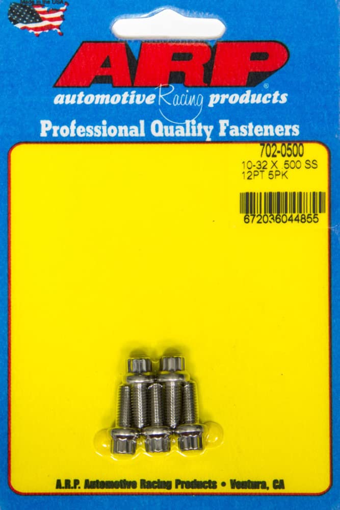 Bolt Kit ARP 702-0500 (S/S -12pt (5pk)10-32 x .500)