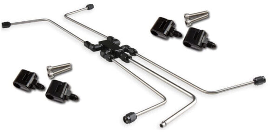 LS Steam Tube Kit Earl's w/Stainless Steel Hard Line Tubing and Steam Vent Adapters