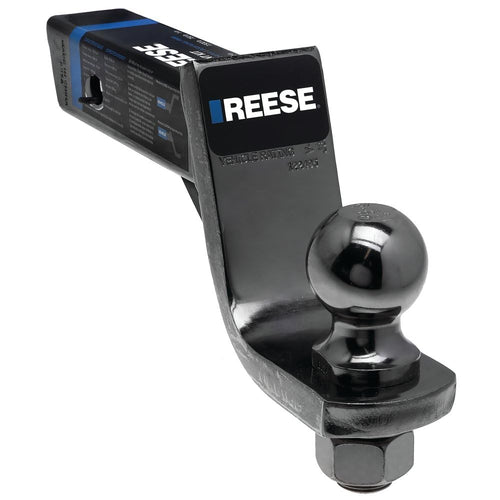 Trailer Hitch Reese 21611 Ball Mount Starter Kit, Fits 2 Inch Square Receiver, 4 Inch Drop, 7,500 lbs. Capacity, Includes 2 Inch Trailer Ball