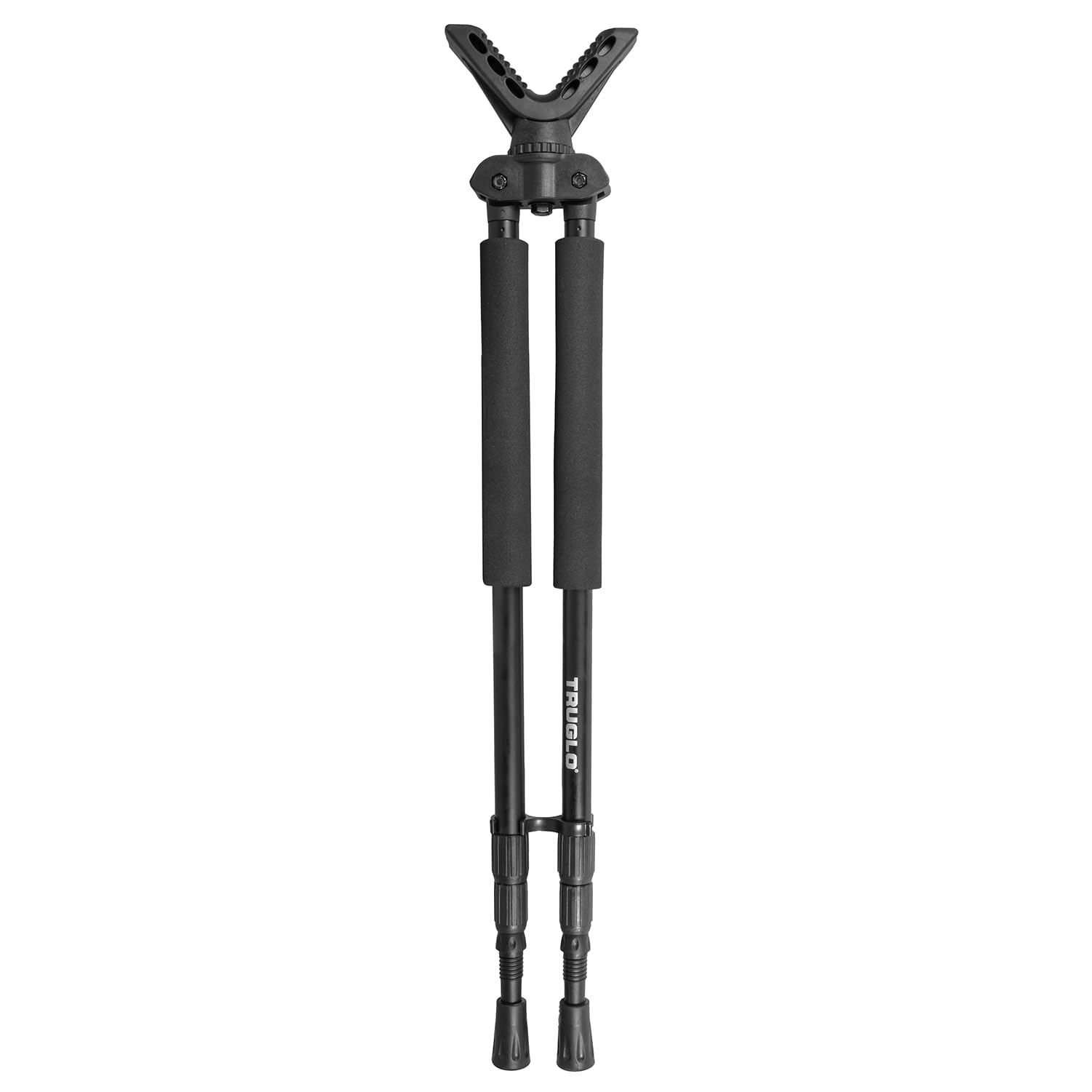 TRUGLO Solid Shot Adjustable Versatile Durable Collapsible Rifle Shooting & Crossbow Hunting Bipod w/Rotating Head Design - 21-40 in. Length