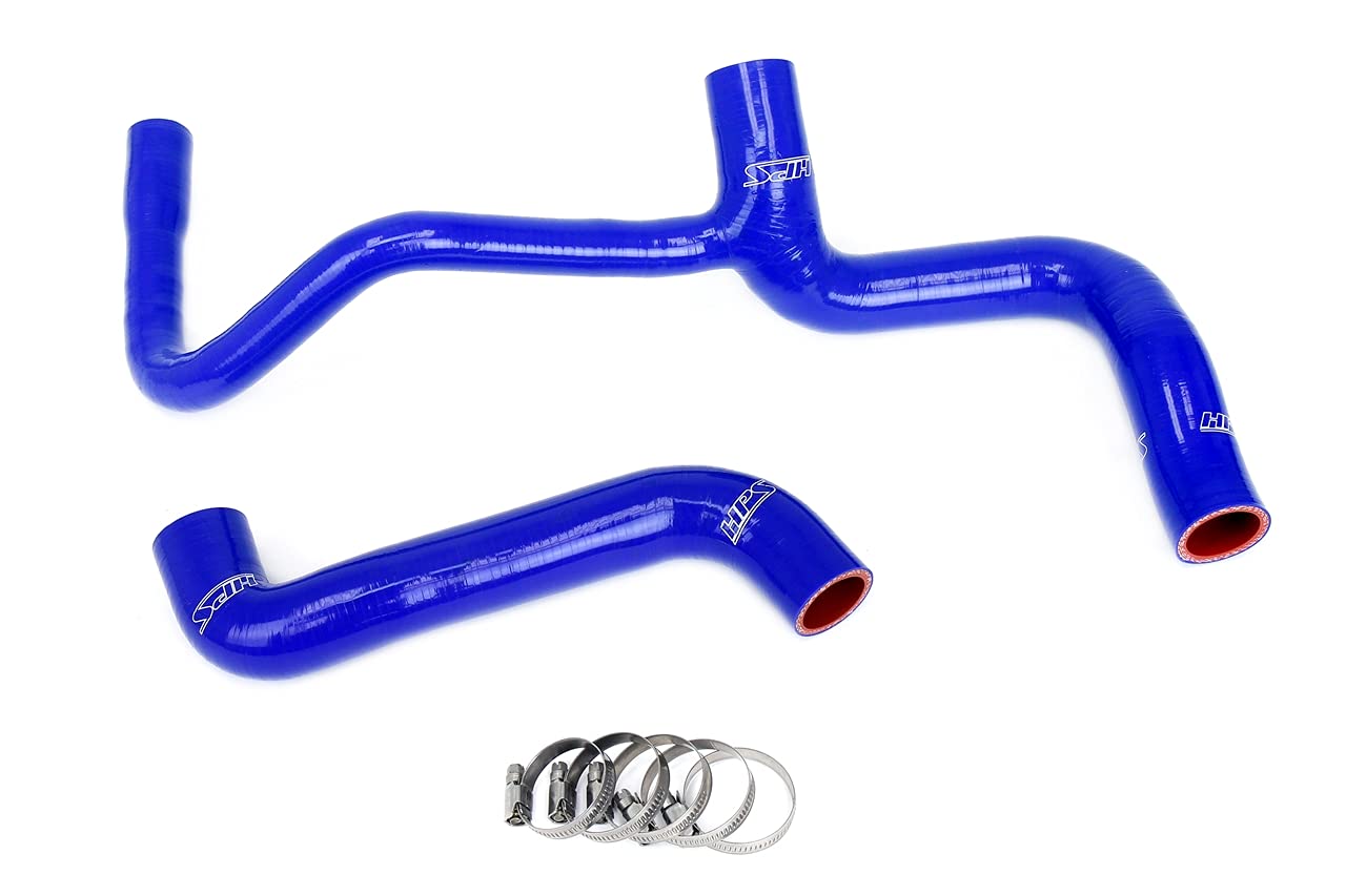 3-ply HPS Blue Reinforced Silicone Radiator Coolant Hose Kit 57-2037-BLUE