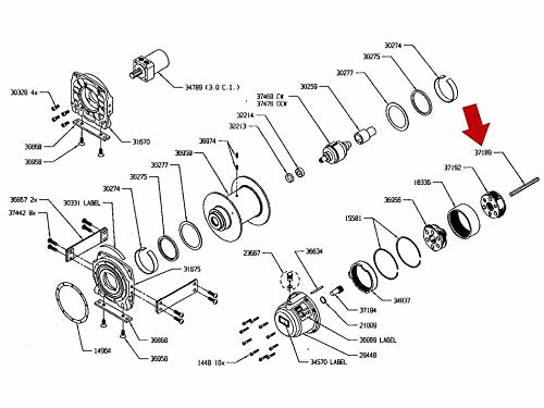 Drive WARN 37189 Shaft