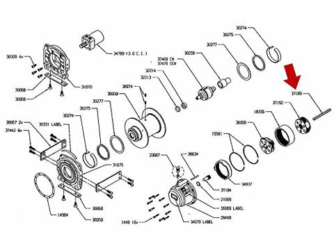 Drive WARN 37189 Shaft