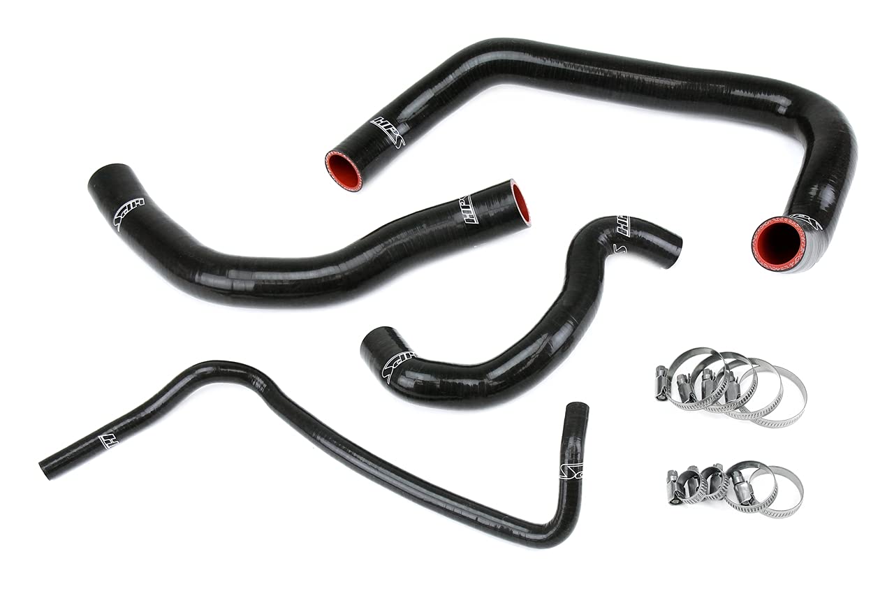 3-ply HPS Black Reinforced Silicone Radiator Coolant Hose Kit 57-2084-BLK