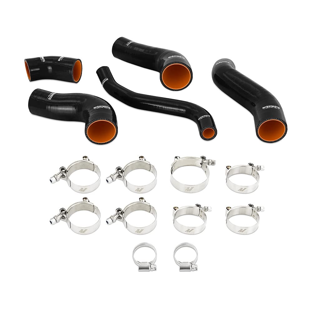 Mishimoto Silicone Intercooler Hose Kit MMHOSE-VLSTR-13TBK, Compatible With Hyundai Veloster Turbo 2013-2017, Black