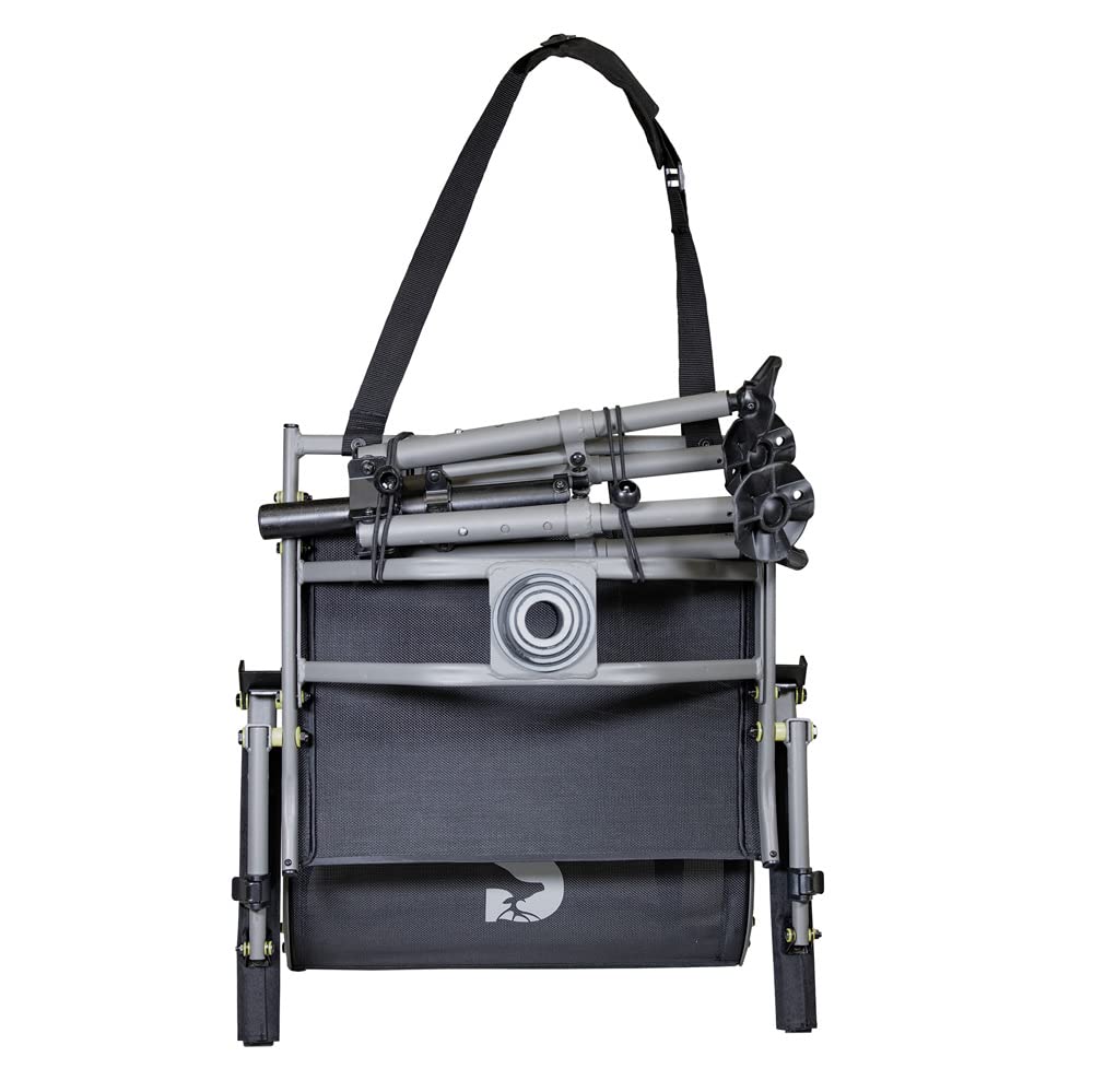 Shooting Chair Summit Treestands | Ideal Hunting Chair for Blinds | Wide Feet for Uneven Ground or Mud, Black (SU88023)