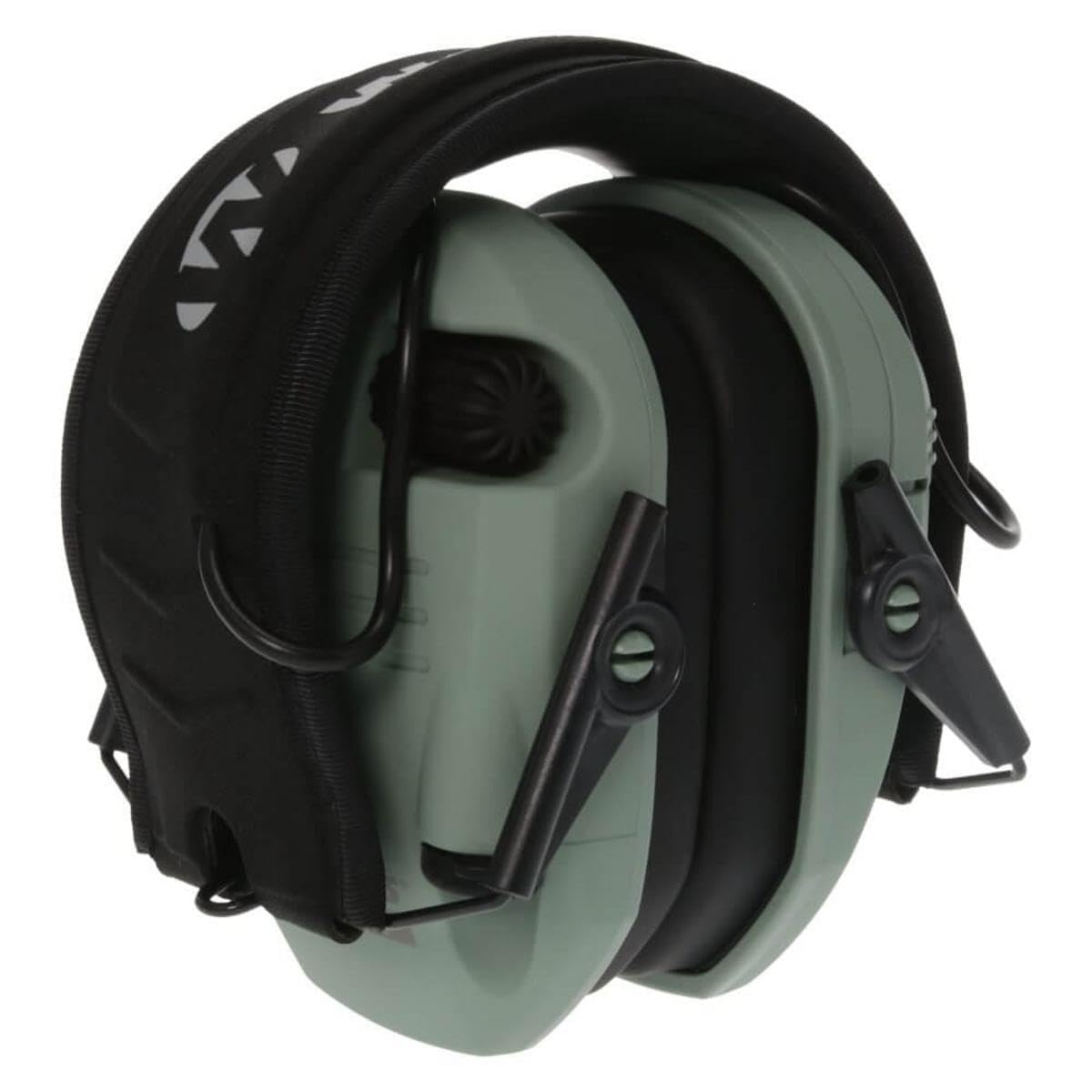 Walker's Ultra Low Profile Razor Slim Compact Design Adjustable Range Shooting Hunting Hearing Protection Electronic Earmuffs, Sage