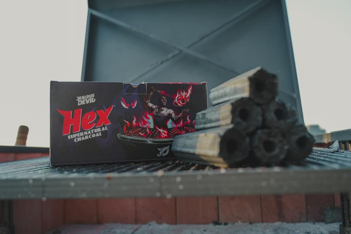 Hex Jealous Devil Ogatan Supernatural Charcoal - The Ultimate Grilling Secret for Unmatched Performance and Purity - 10 lb Box