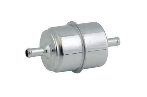 Chrome Mr. Gasket 9745 Fuel Filter - Fits 5/16 Inch Hose