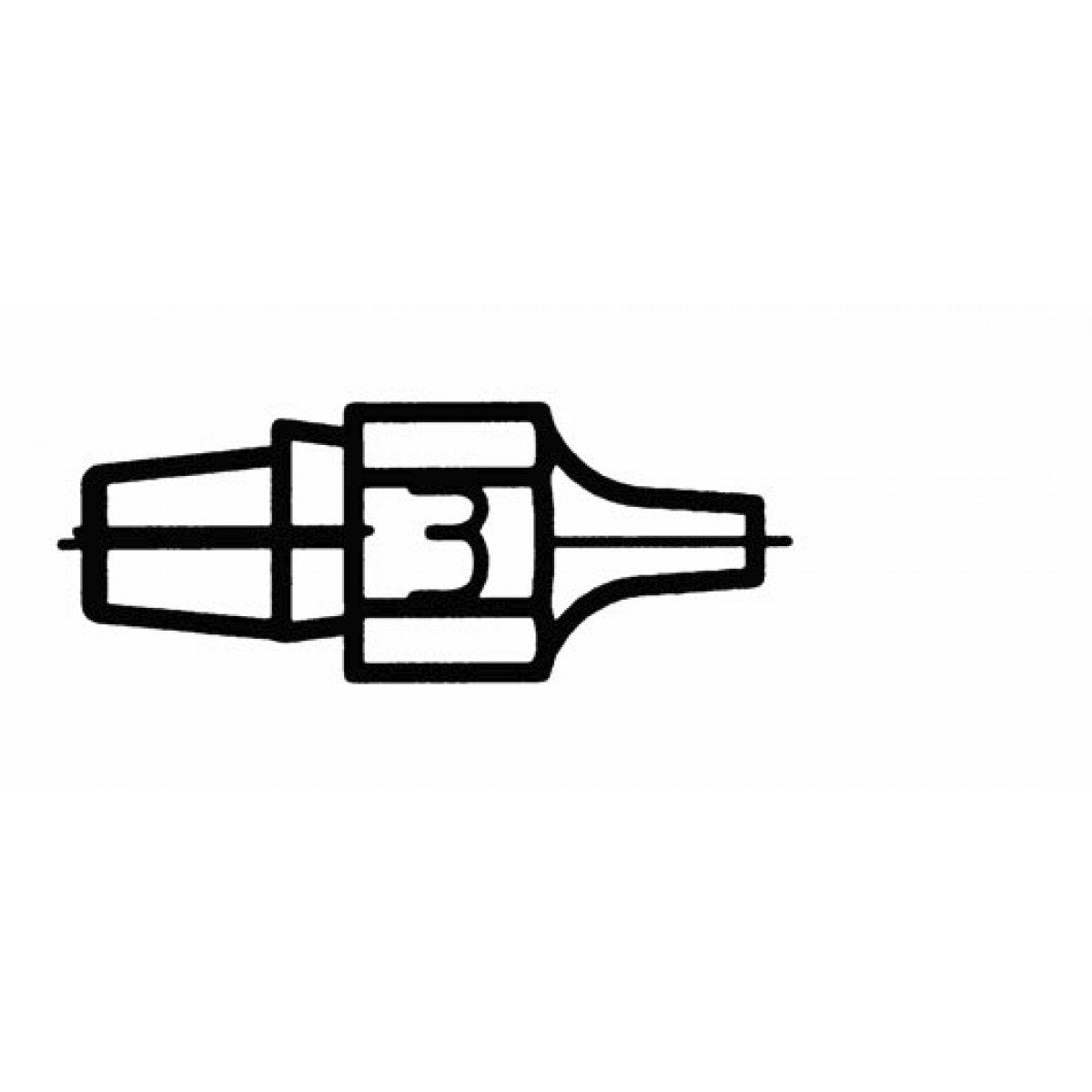 Weller DX 113 0051314399 DESOLDERING TIP, Black