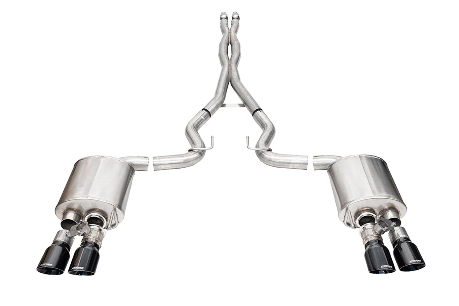 Mustang GT 2024 Coupe Xtreme Valved Cat-Back with 4.0 in Slash Tips (3.0 in)