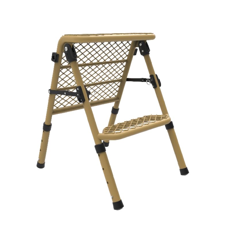 3D MAXpider Tire Step Modular - 3 Modes (Tire Ladder/A-Ladder/Folding), Portable & Adjustable Height for Up to 30" Tires - Carbon Steel, Sand