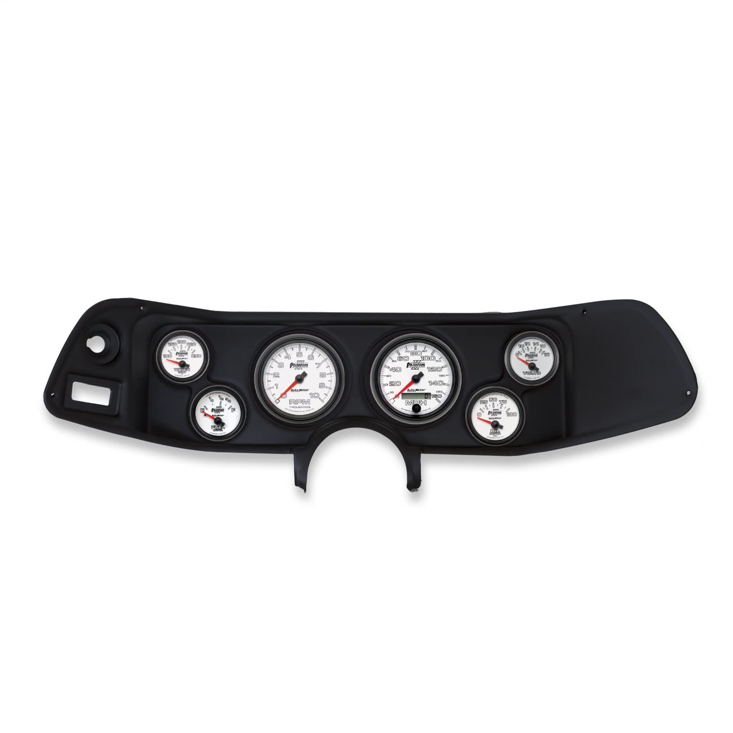 AutoMeter Dash Kit Direct Fit, Camaro 70-78, Tach/Mph/Fuel/Oilp/Wtmp/Volt, Phantom Ii (2132-10)